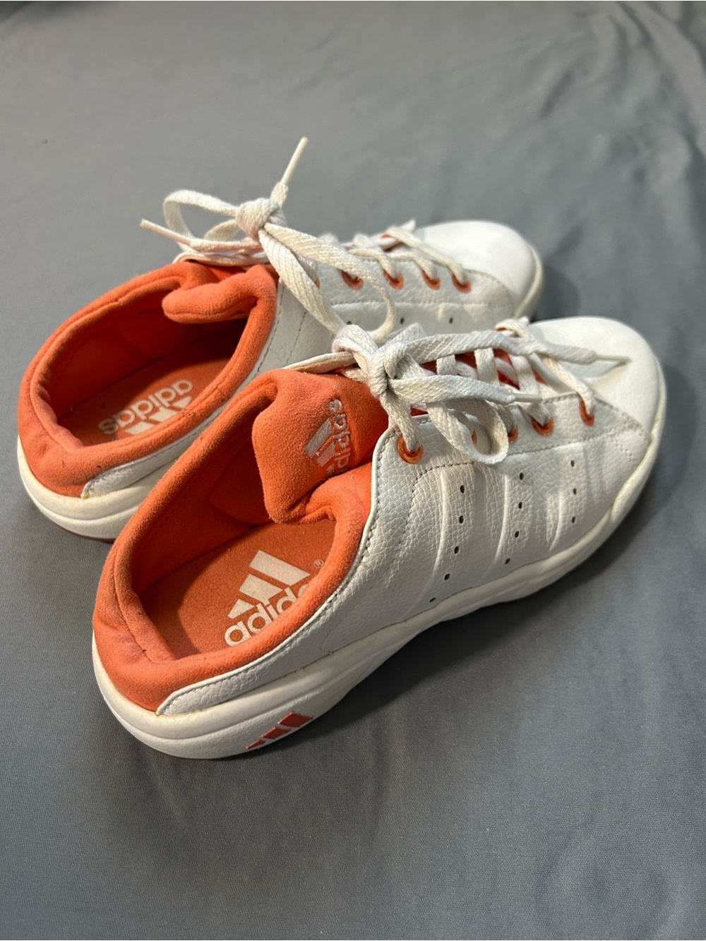Adidas Y2K Mule Sneaker Orange/White women's size 8.5